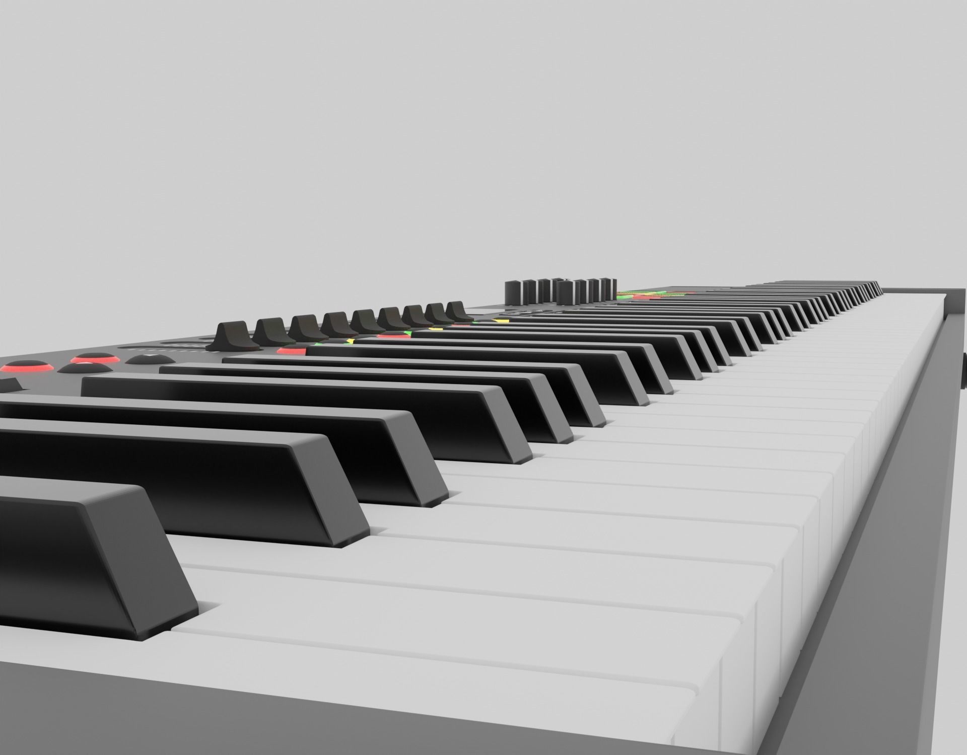 3D model MIDI Keyboard Controller - 88 Key Digital Piano 3D model_3