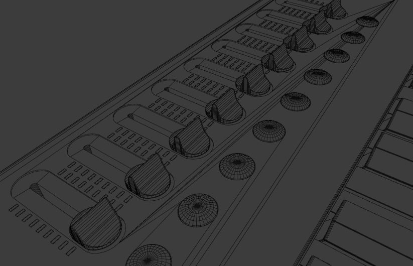3D model MIDI Keyboard Controller - 88 Key Digital Piano 3D model_19