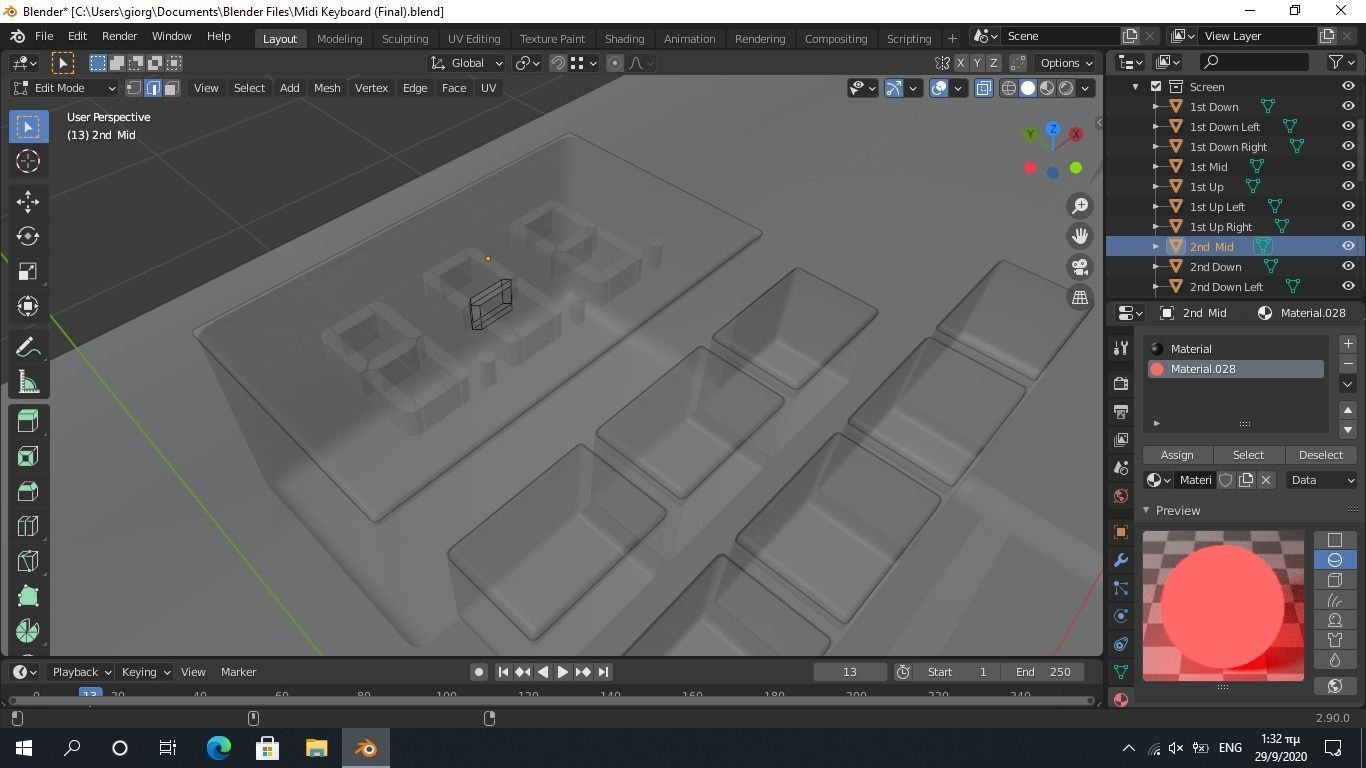 3D model MIDI Keyboard Controller - 88 Key Digital Piano 3D model_14