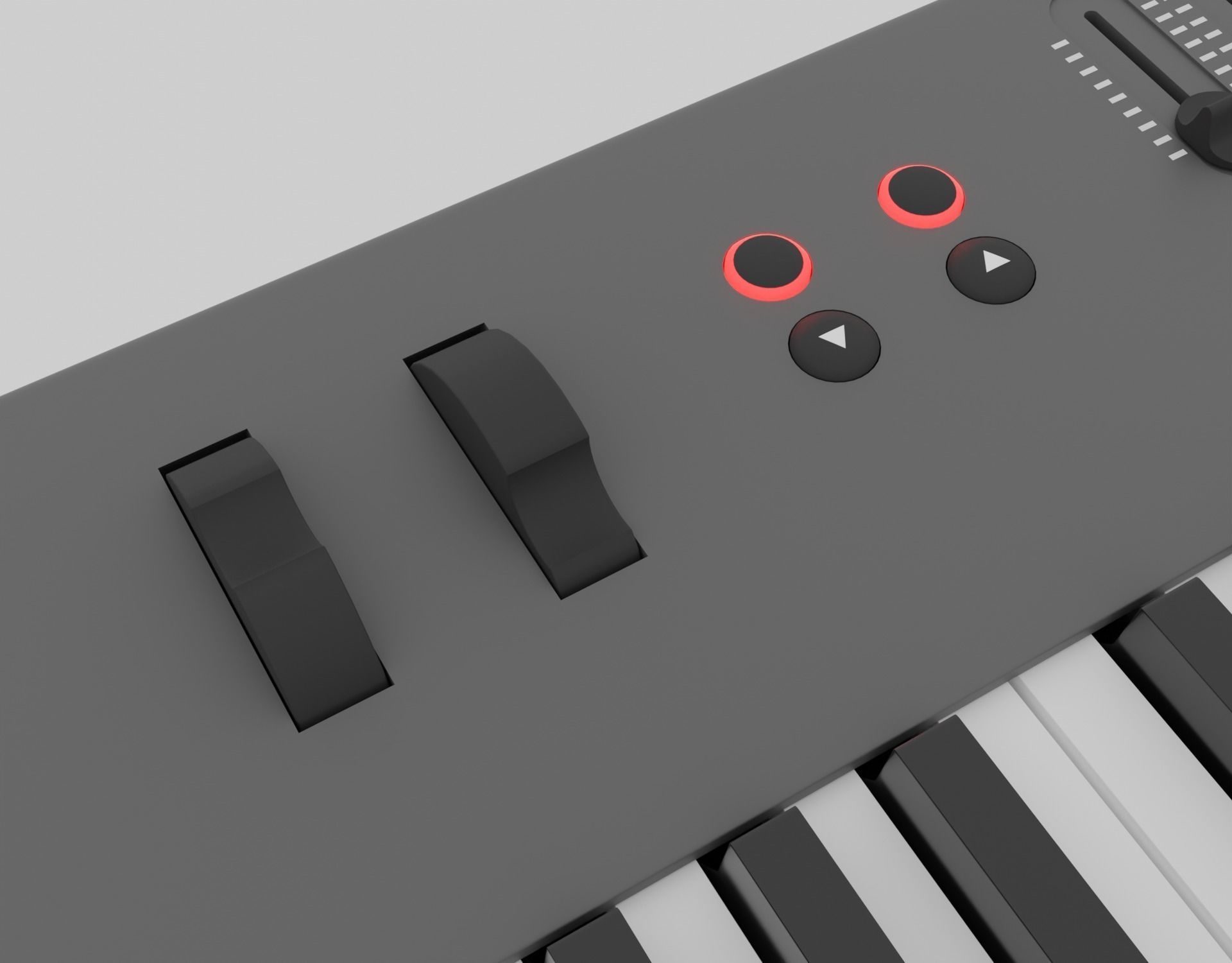 3D model MIDI Keyboard Controller - 88 Key Digital Piano 3D model_8