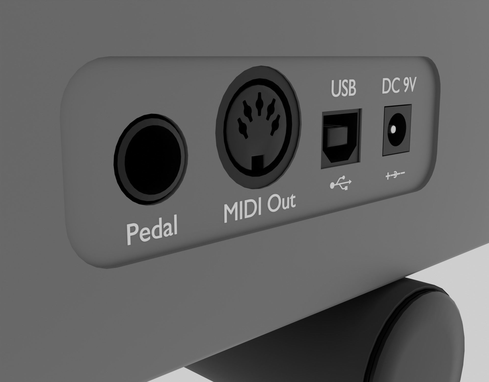 3D model MIDI Keyboard Controller - 88 Key Digital Piano 3D model_9