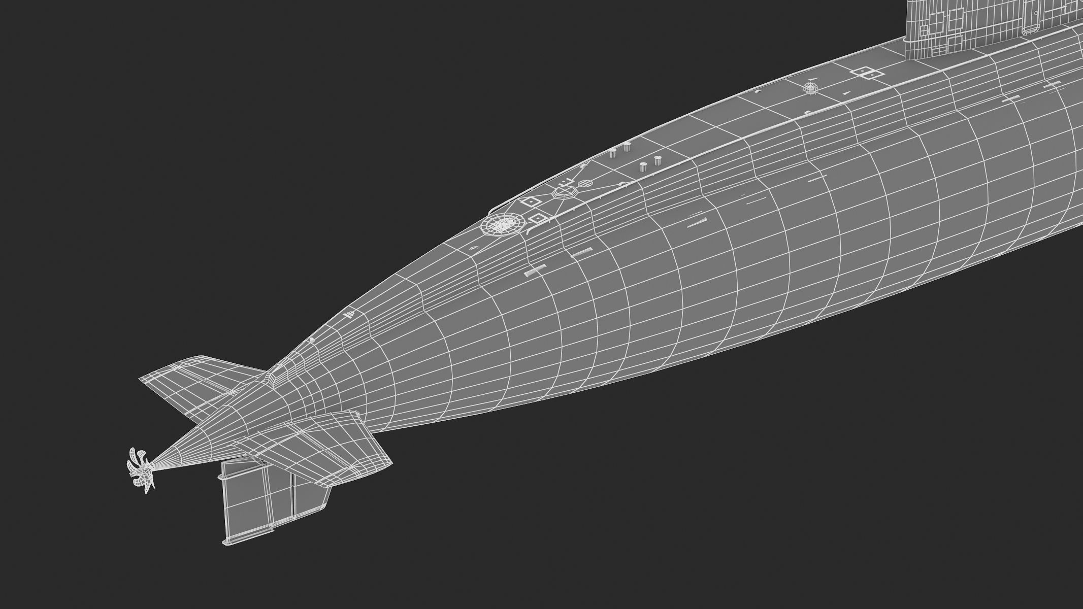 Diesel Electric Submarine Kilo Class Russian 3D model_17