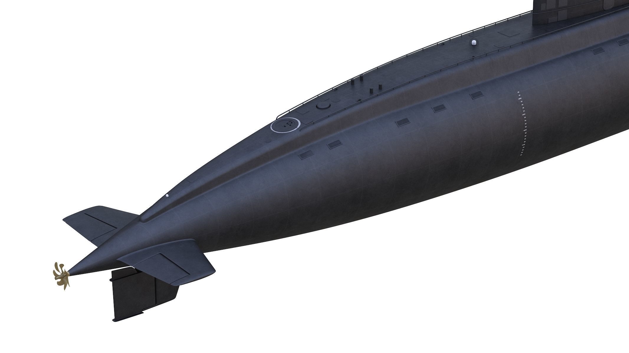 Diesel Electric Submarine Kilo Class Russian 3D model_7