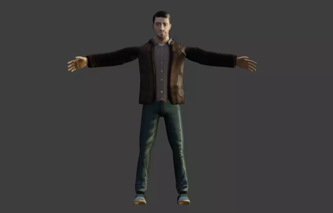 Rigged Man 3D model