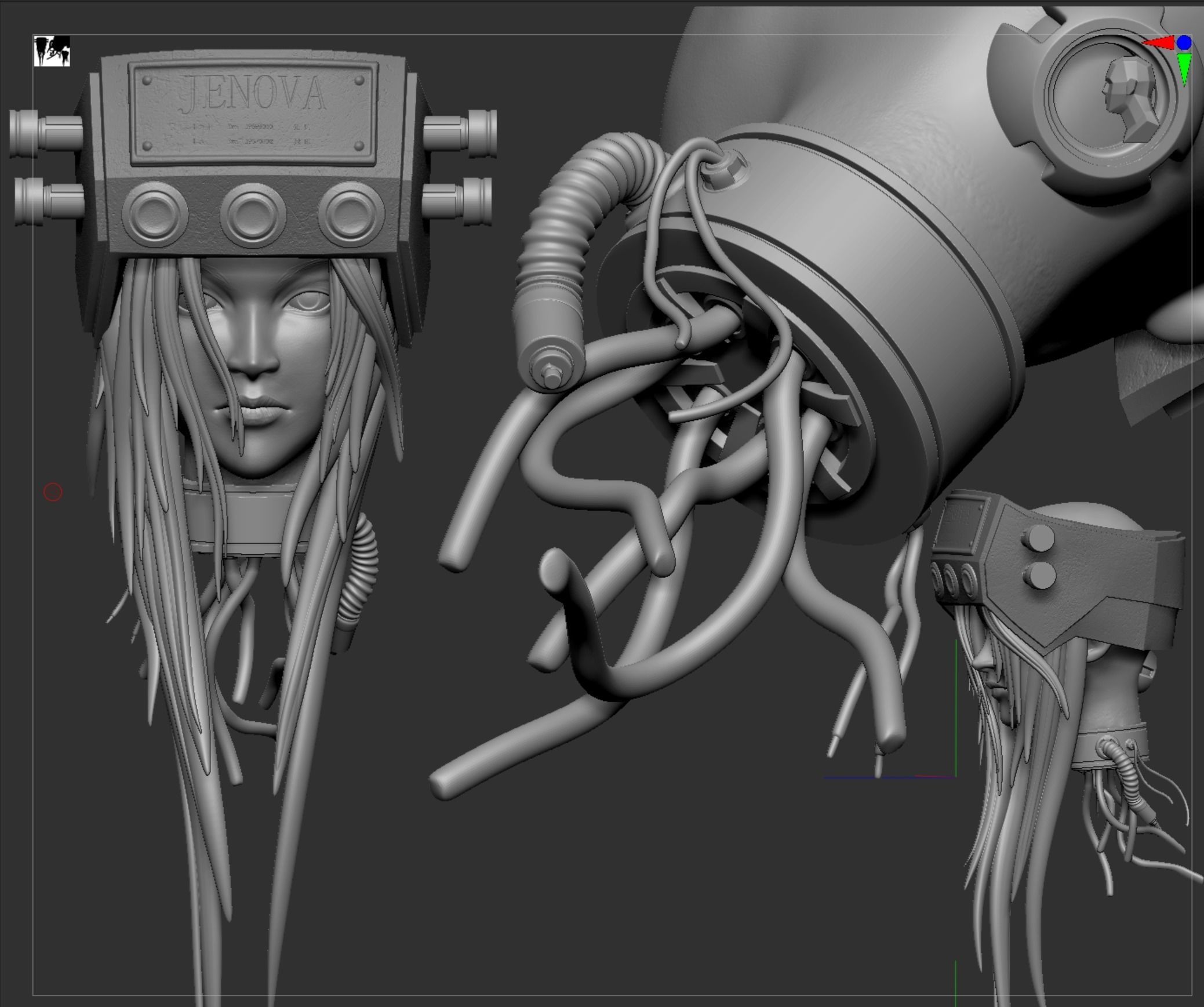 Sephiroth Final Fantasy VII REMAKE HIDEF KEYED 3D print model_21