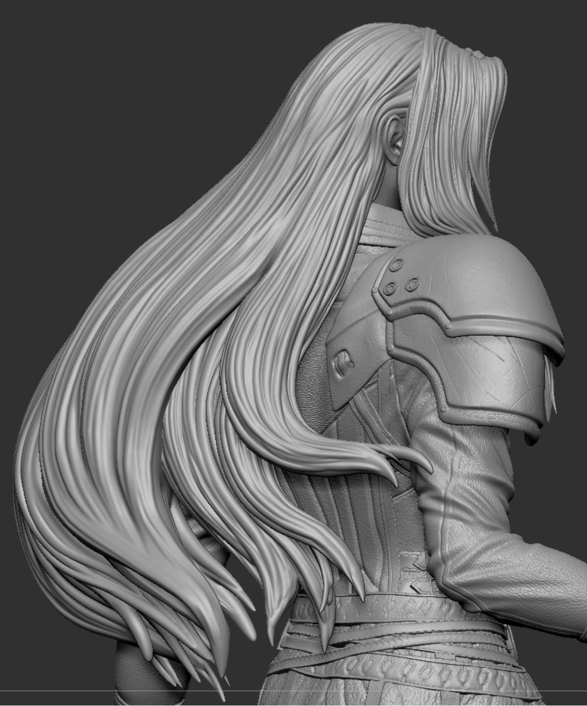 Sephiroth Final Fantasy VII REMAKE HIDEF KEYED 3D print model_15