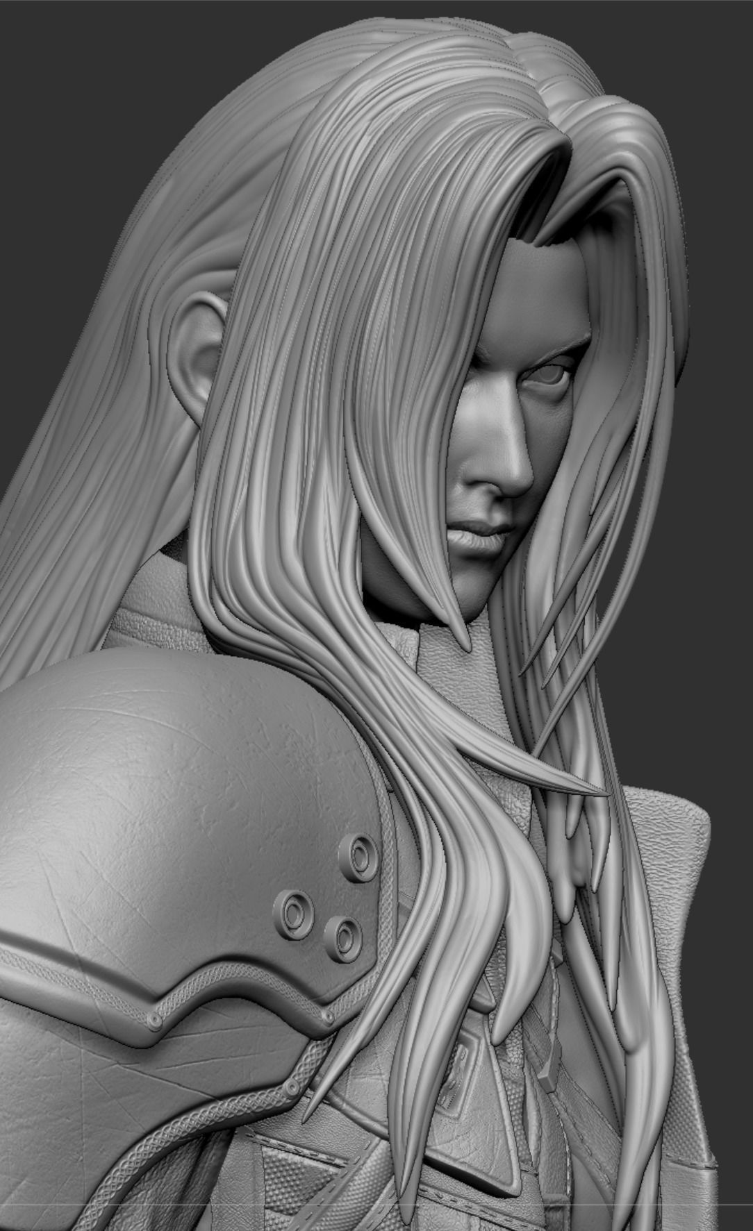 Sephiroth Final Fantasy VII REMAKE HIDEF KEYED 3D print model_16