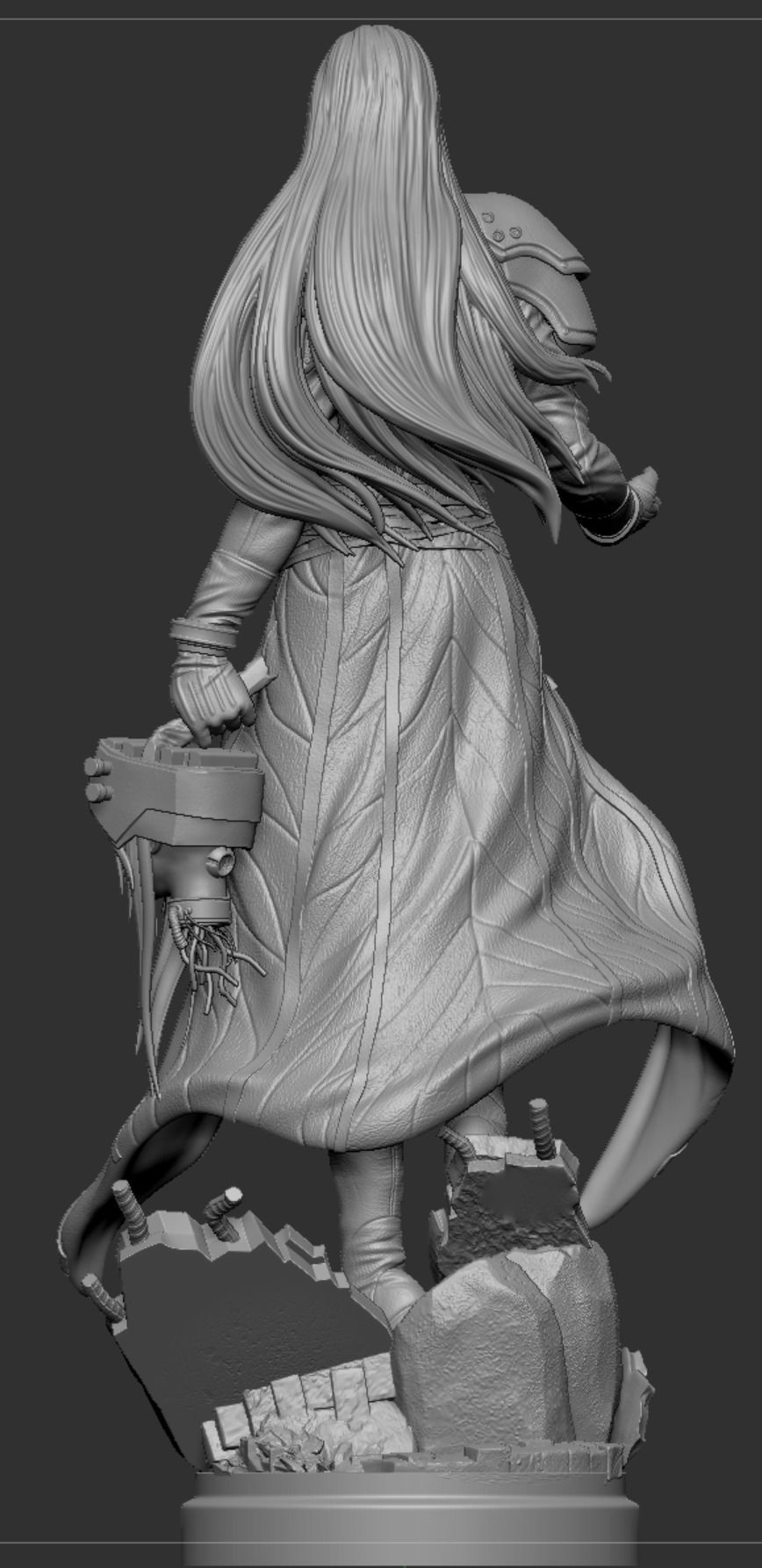 Sephiroth Final Fantasy VII REMAKE HIDEF KEYED 3D print model_12