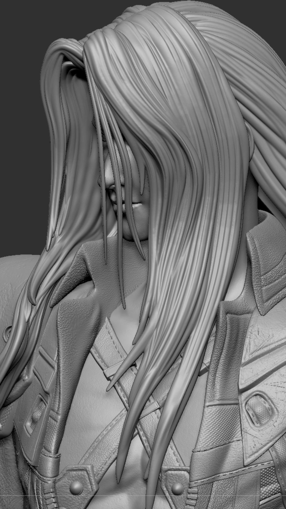 Sephiroth Final Fantasy VII REMAKE HIDEF KEYED 3D print model_17