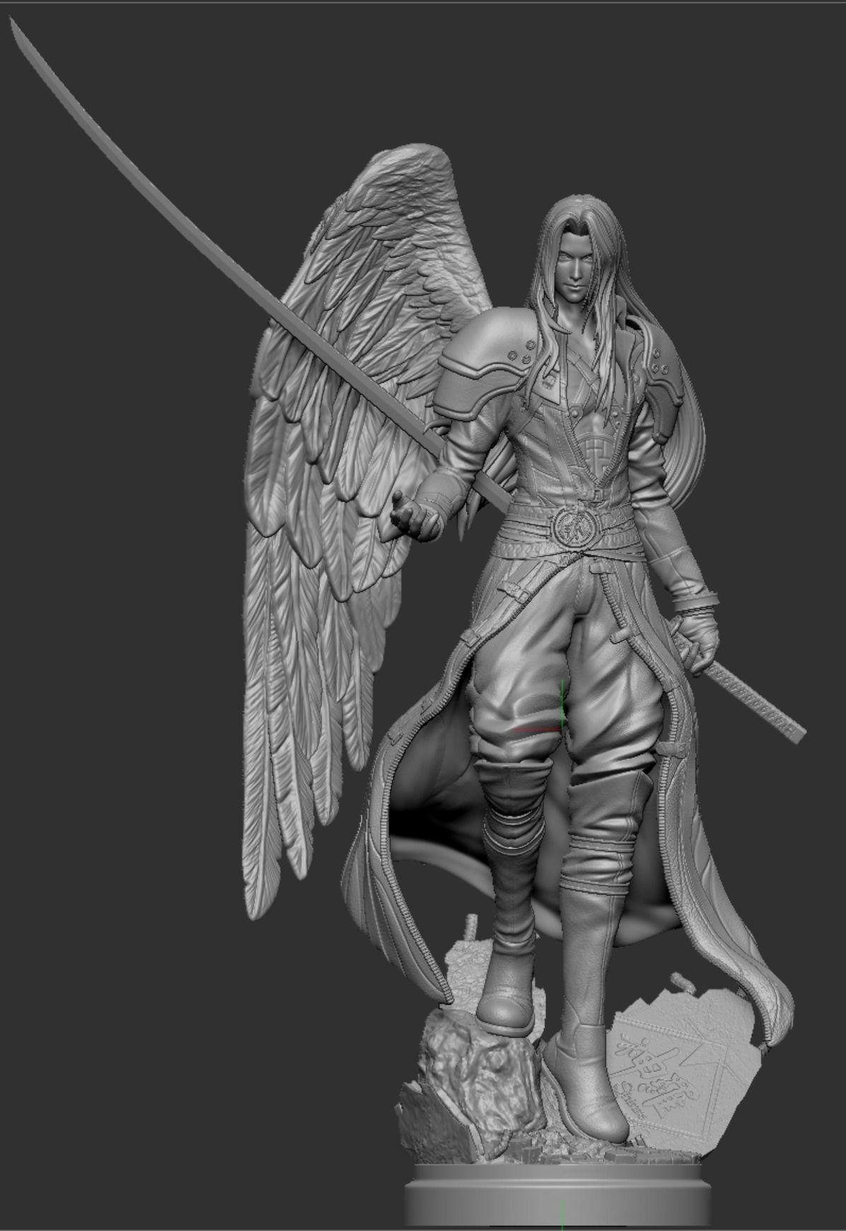 Sephiroth Final Fantasy VII REMAKE HIDEF KEYED 3D print model_3