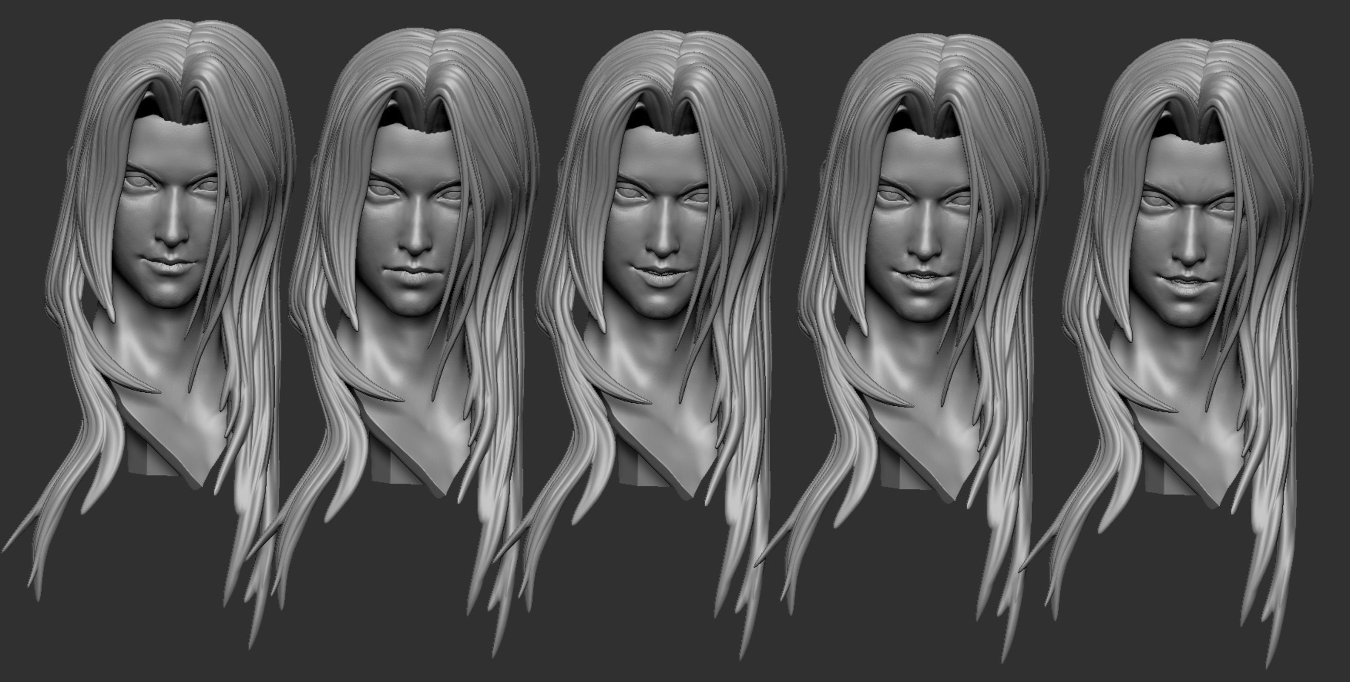 Sephiroth Final Fantasy VII REMAKE HIDEF KEYED 3D print model_4