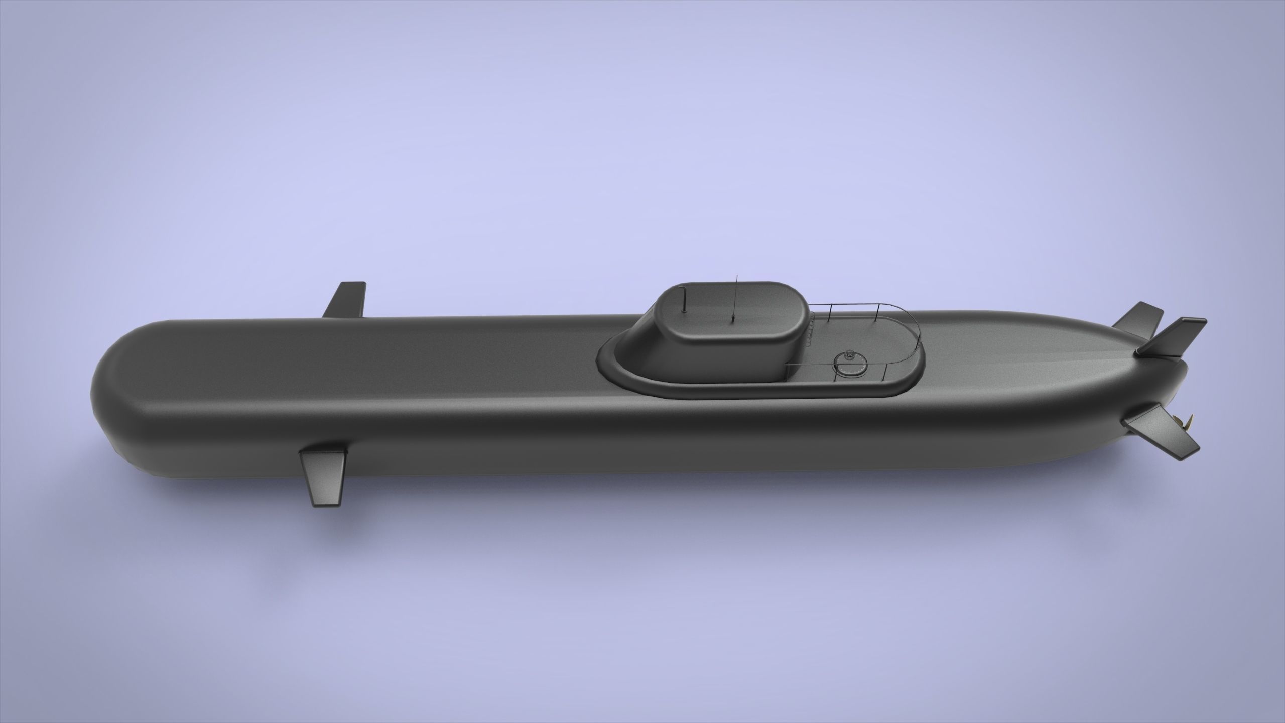 Midget Submarine 3D model_1