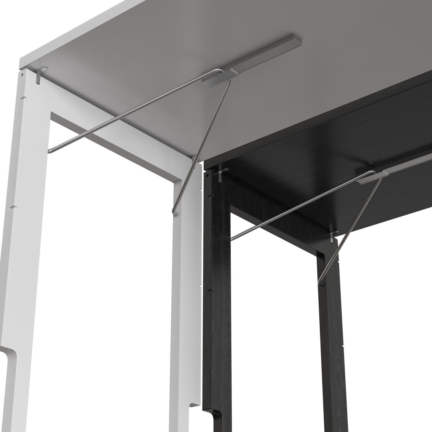 Ballerina Folding Table 3D model_1