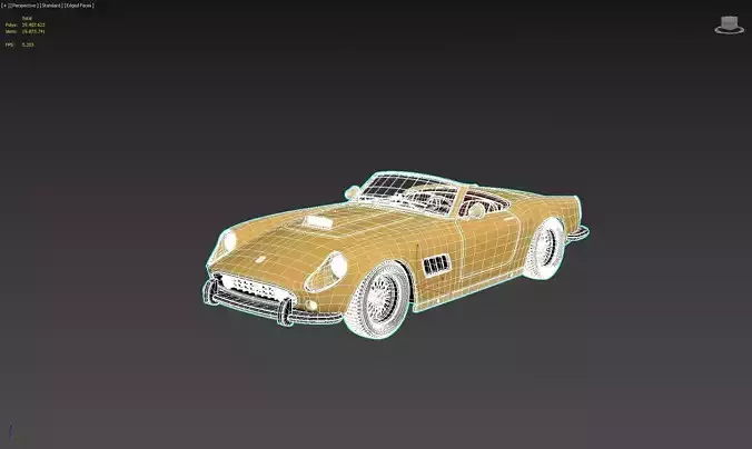 Ferrari 250 Gt Swb  Spyder california Low-poly 3D model