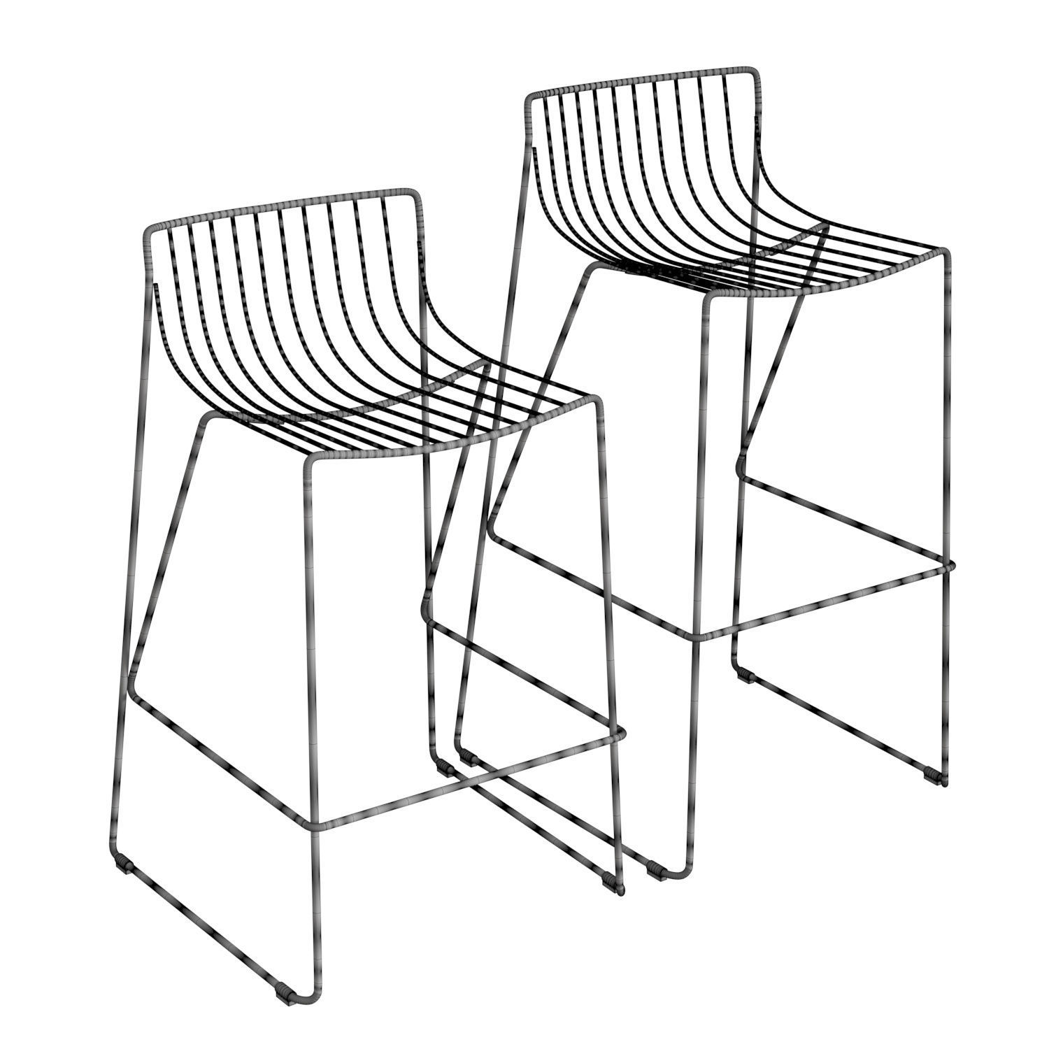 Tio Bar Stool 3D model_4