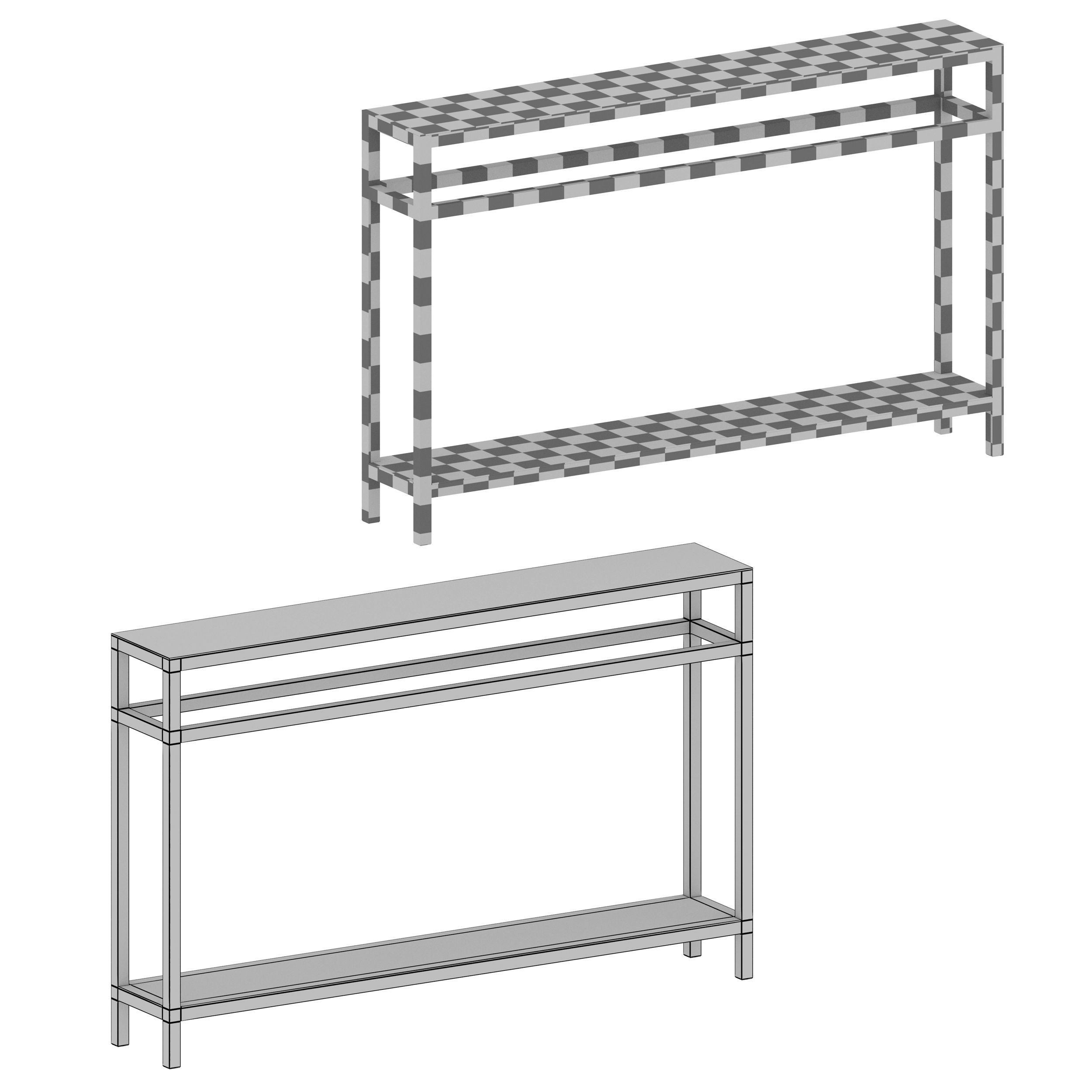 Echelon Console Table Crate and Barrel 3D model_12