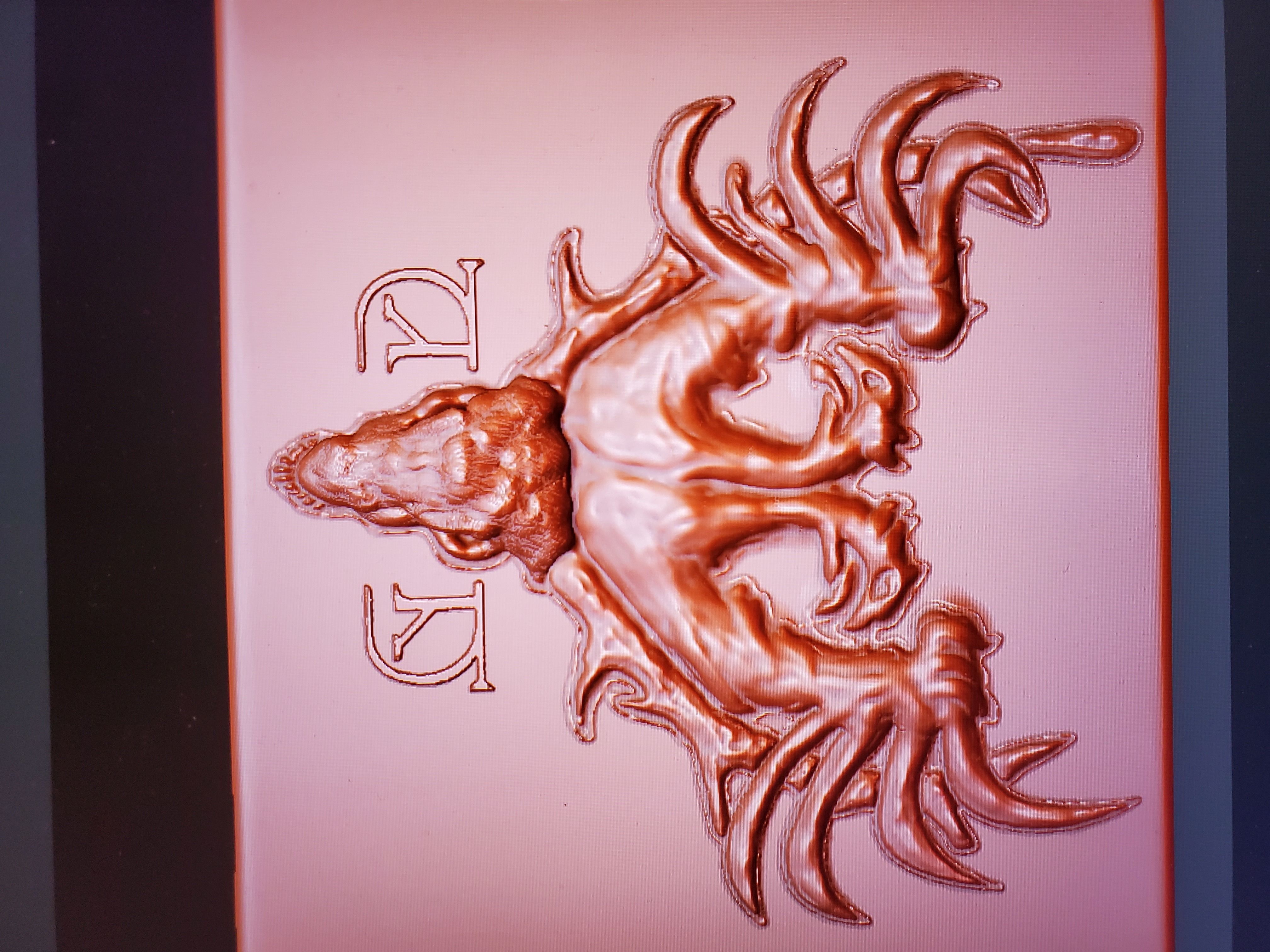 Victor Krum Belt Buckle 3D print model_4