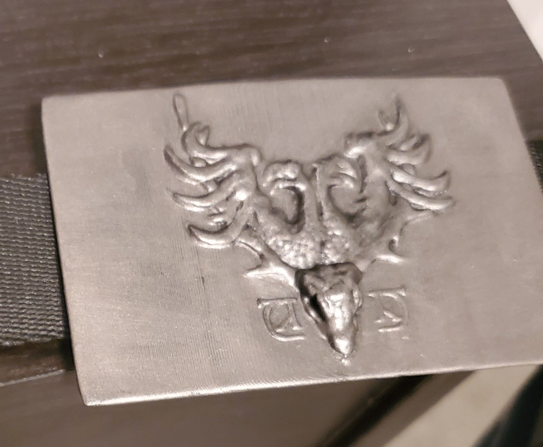 Victor Krum Belt Buckle 3D print model_2