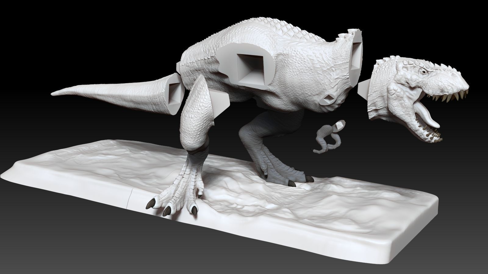 Vrex Aggressive Printable Model 3D print model_1