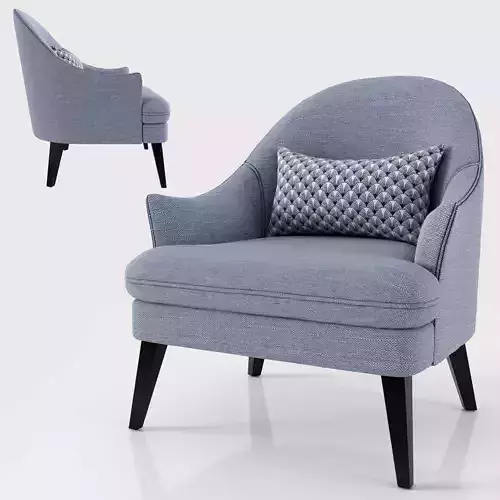 Fabric Armchair Single