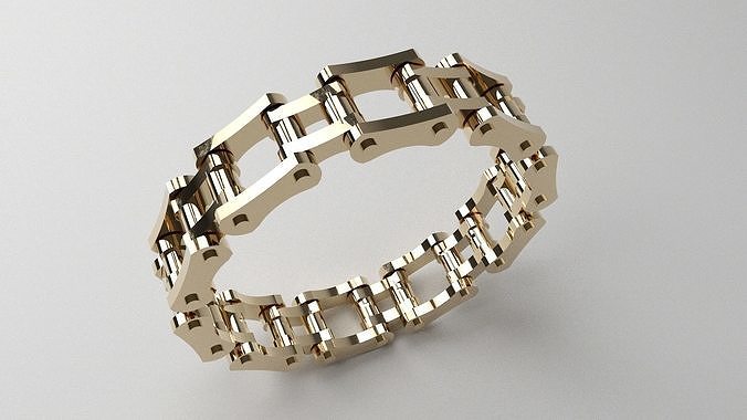 Bike Chain Wedding Band 3D print model