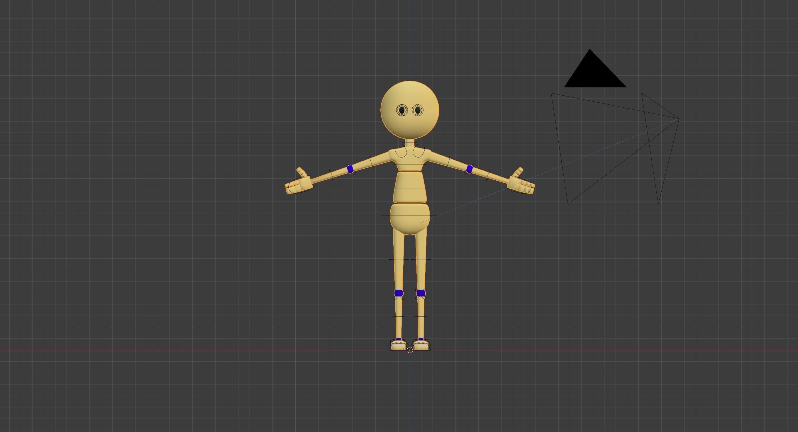 Rigged Friendly Robot Low-poly 3D model_4