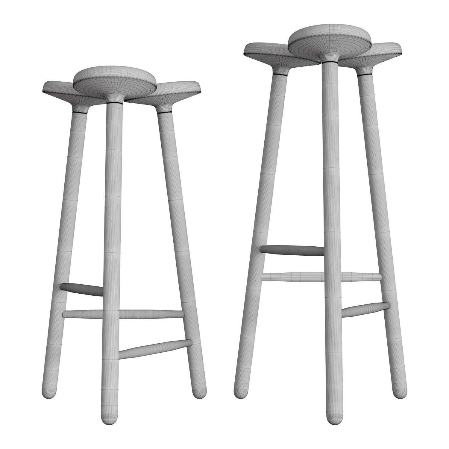 Temu Stool 3D model_4