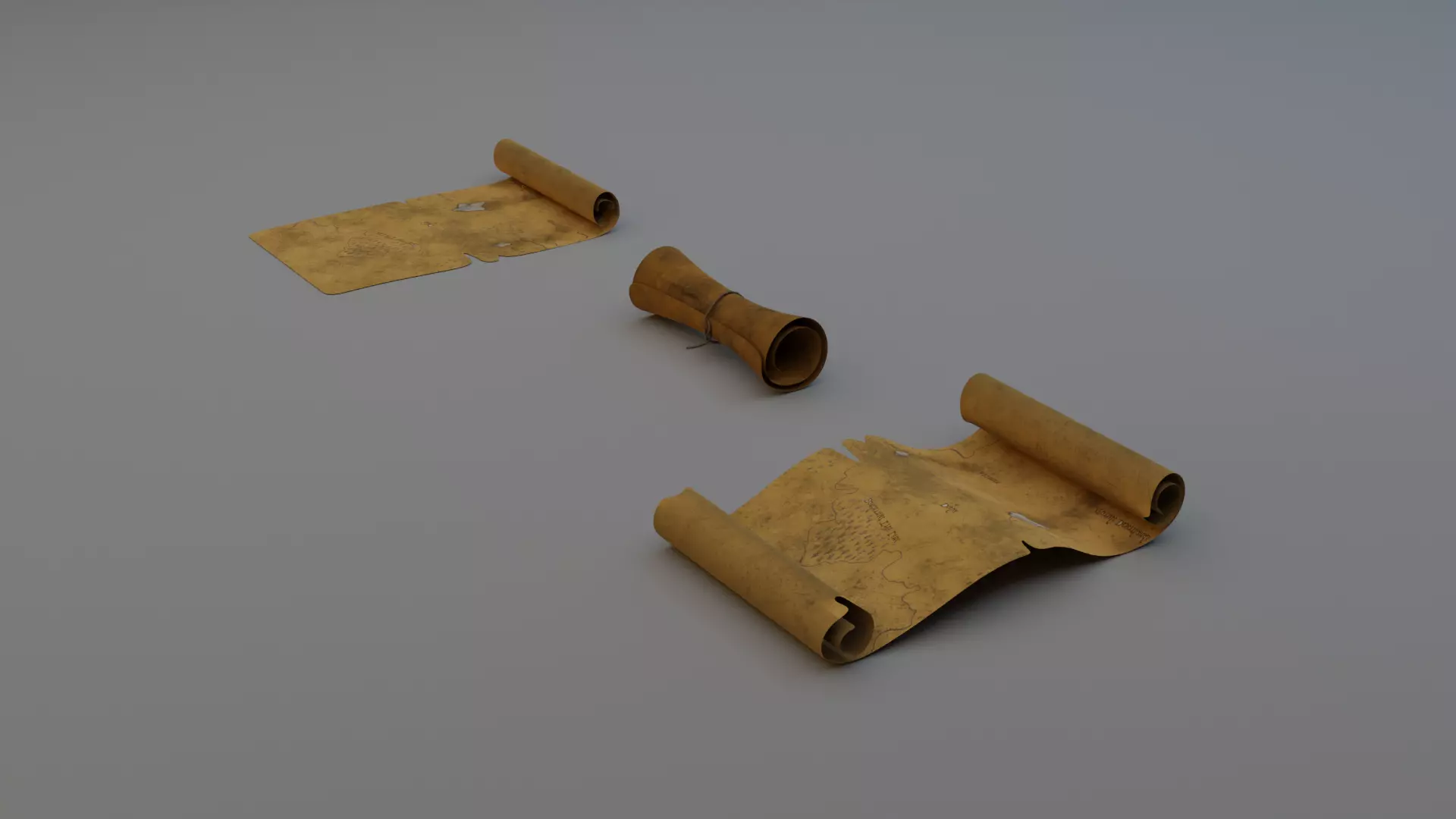 3D Game Map Asset Low-poly 3D model_0