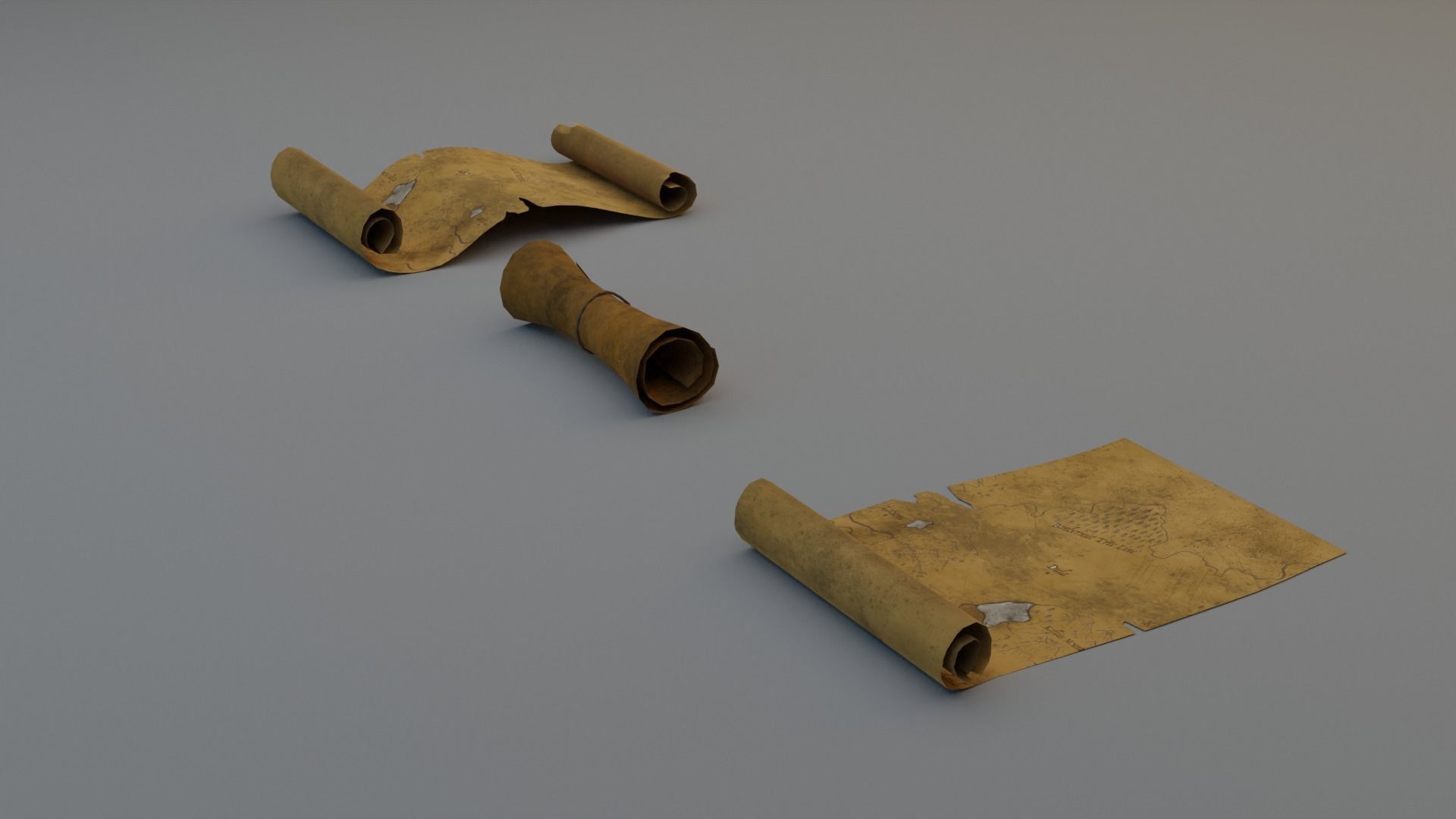 3D Game Map Asset Low-poly 3D model_3