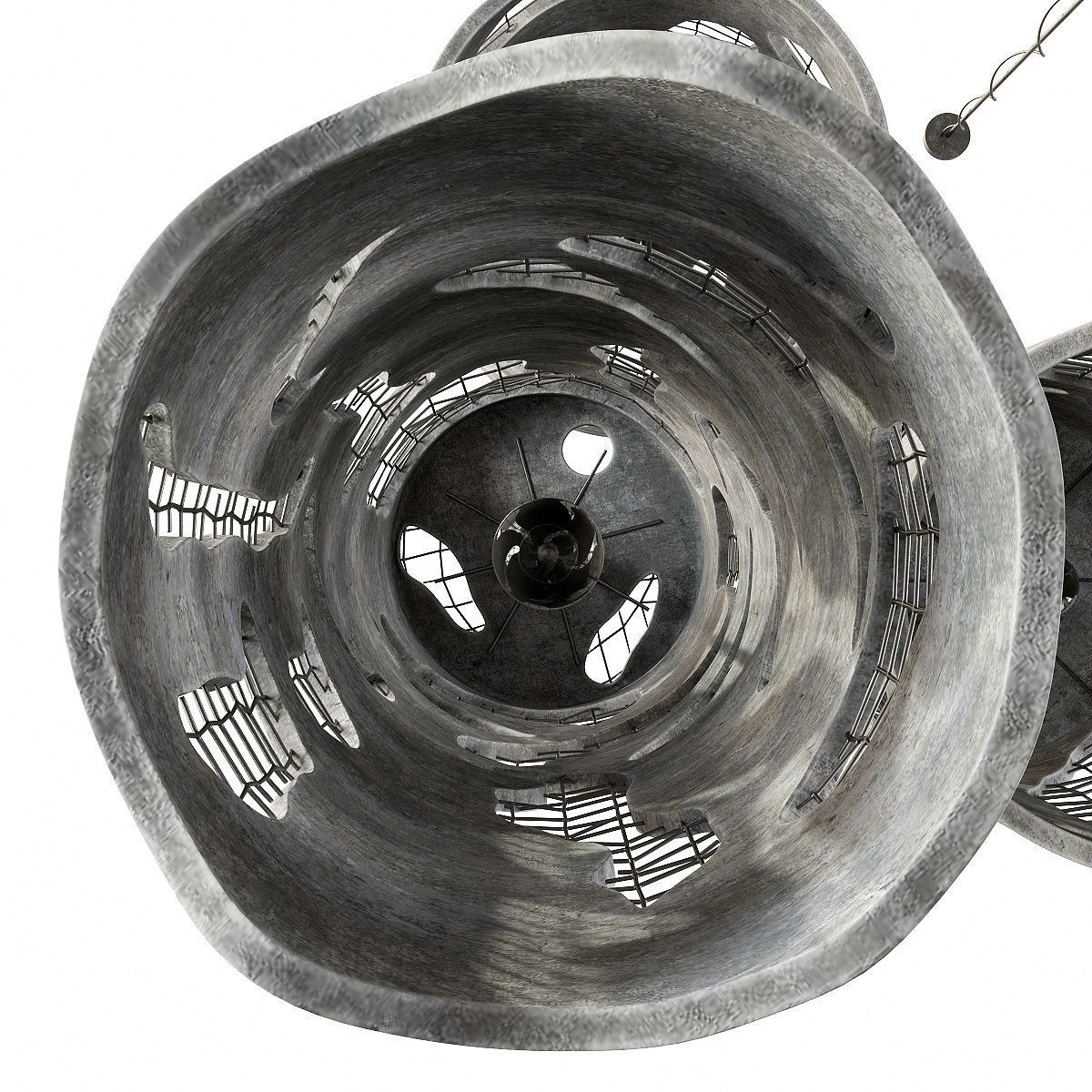 lamp old concrete cylinder  n2 3D model_16