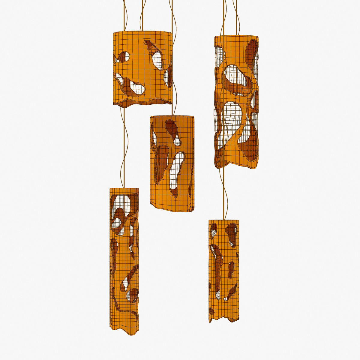 lamp old concrete cylinder  n2 3D model_29