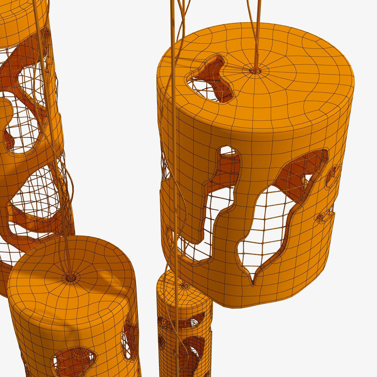 lamp old concrete cylinder  n2 3D model_24