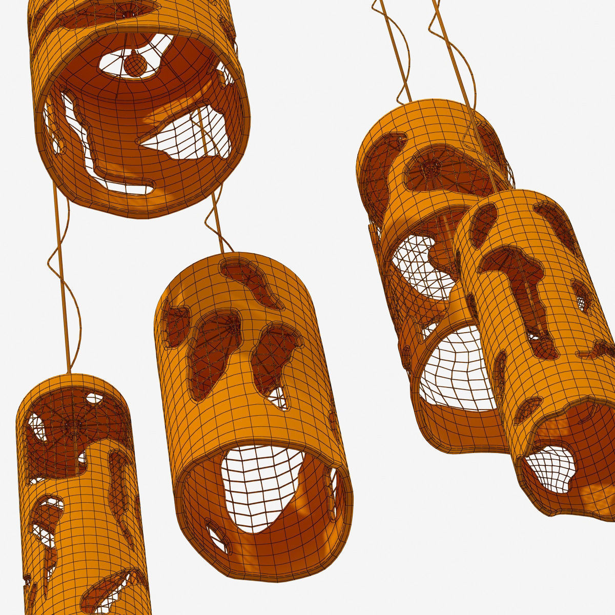 lamp old concrete cylinder  n2 3D model_27