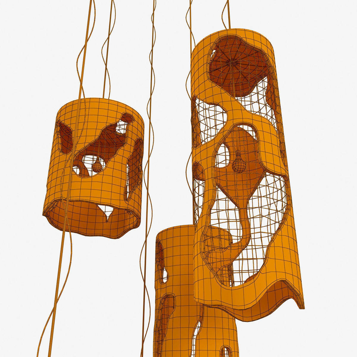 lamp old concrete cylinder  n2 3D model_18