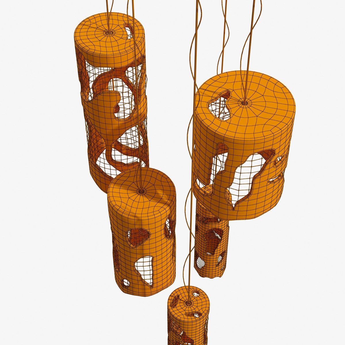 lamp old concrete cylinder  n2 3D model_23