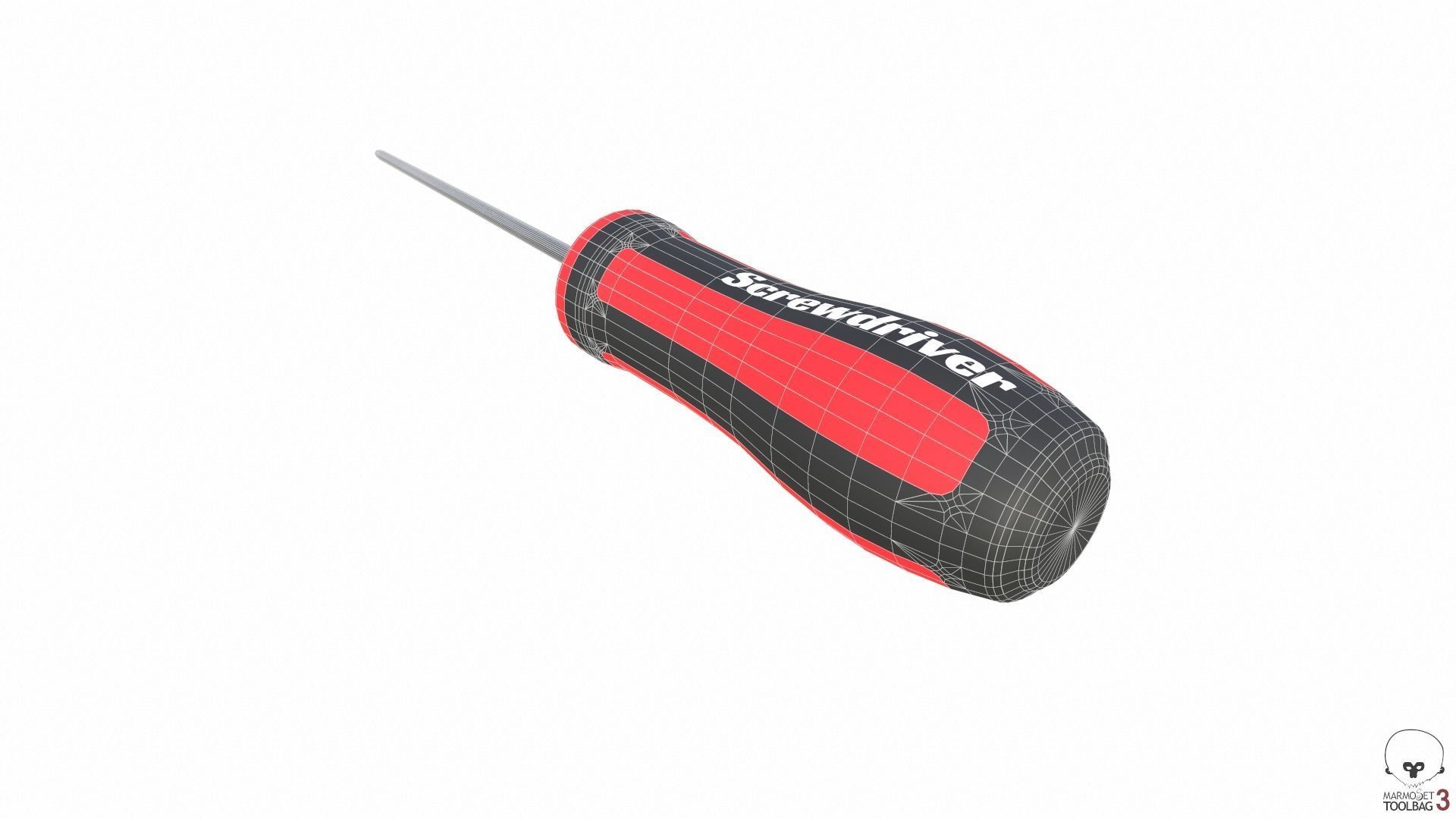 Screwdriver Set 2 Low-poly 3D model_26