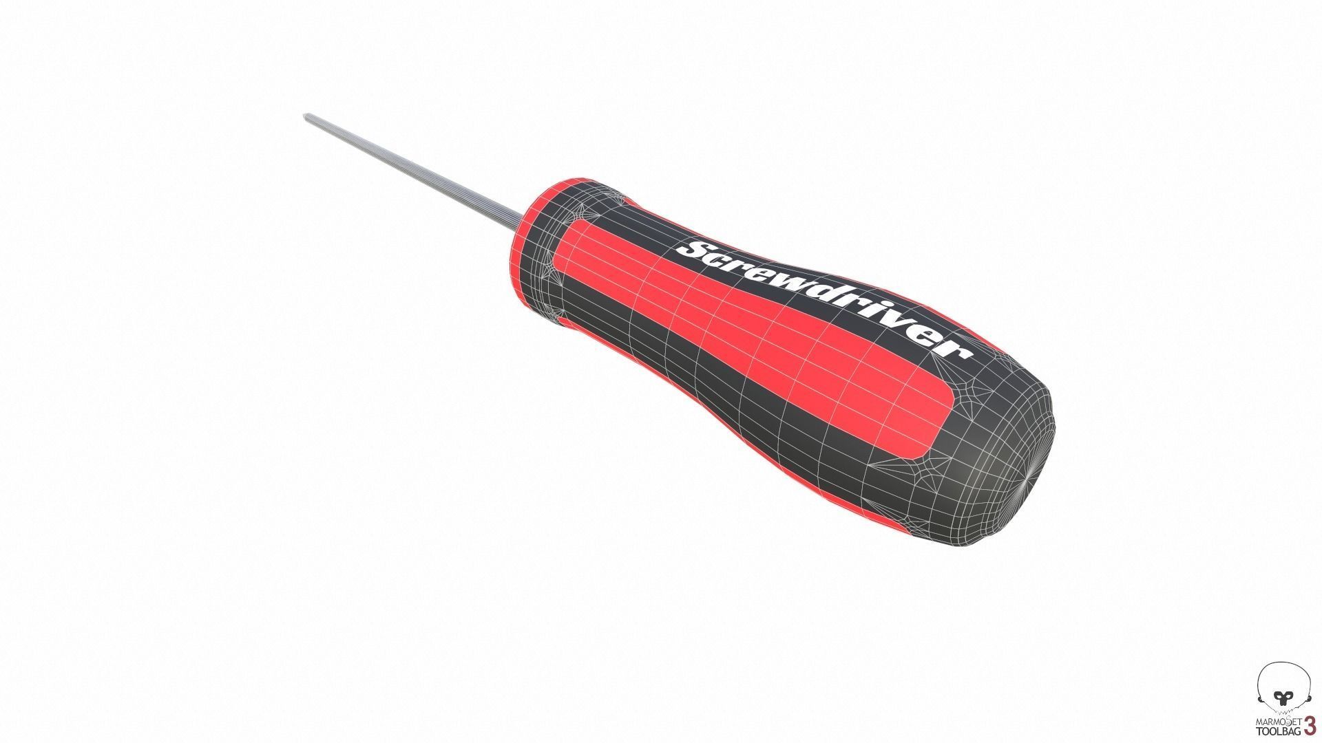 Screwdriver Set 2 Low-poly 3D model_23