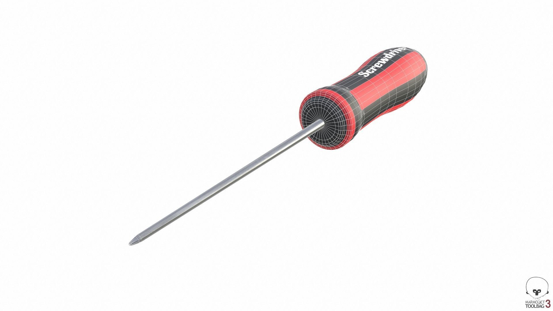 Screwdriver Set 2 Low-poly 3D model_25