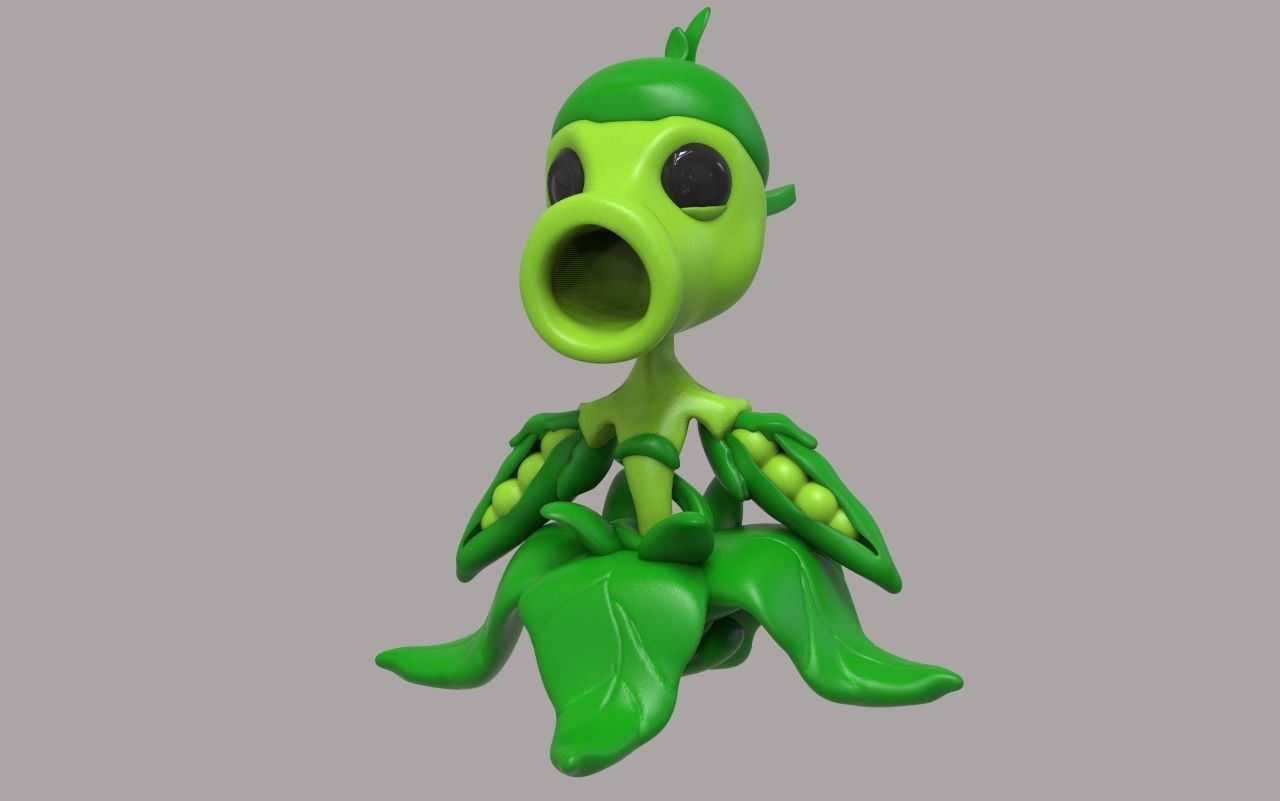 PVZ Peashooter 3D print model_4