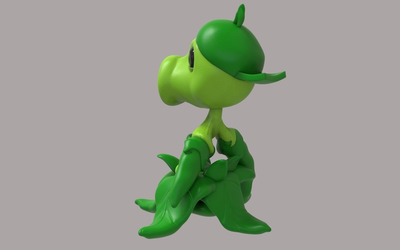 PVZ Peashooter 3D print model_1