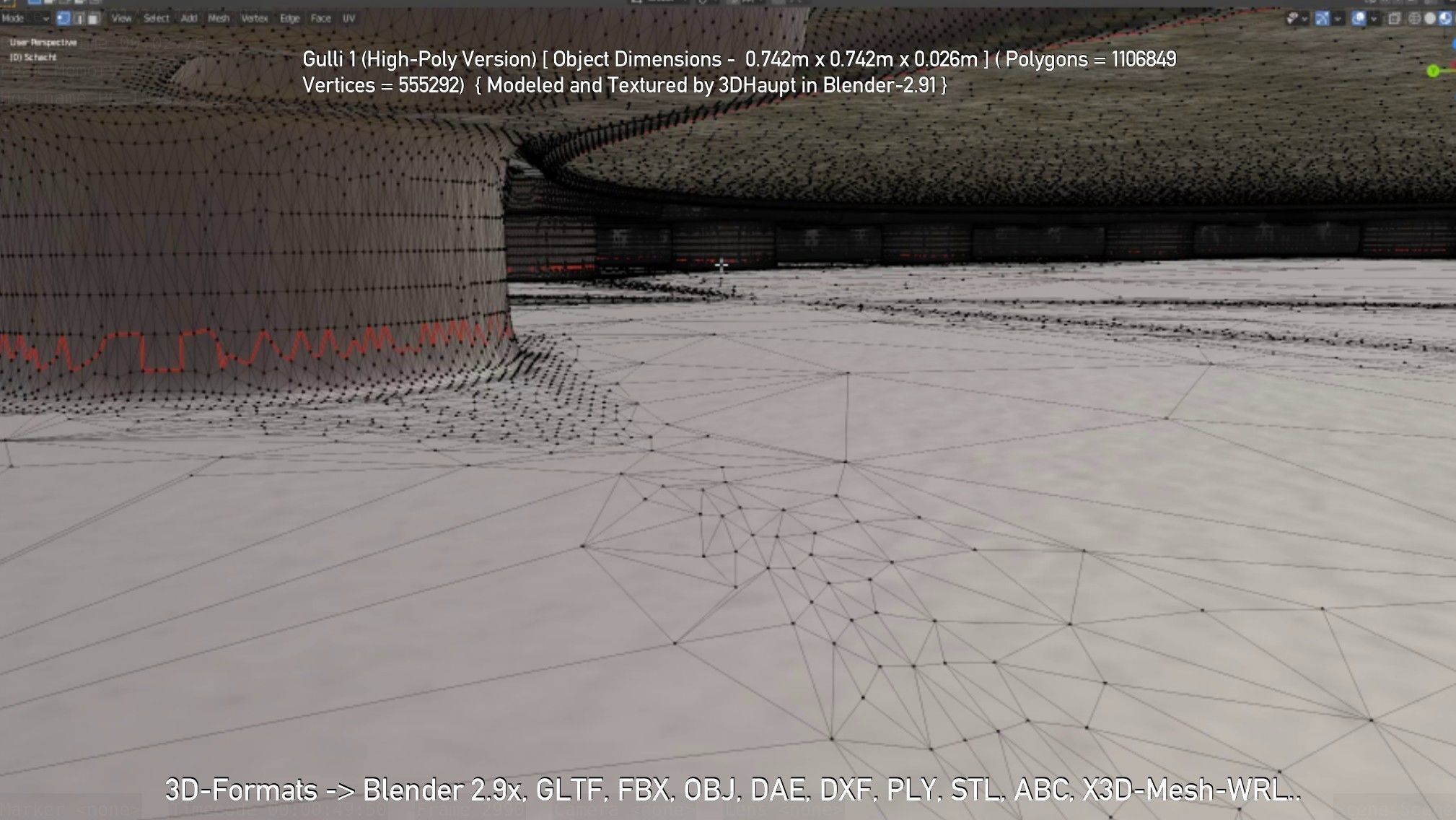 Sewer Cover 1 High-Poly Version 3D model_133