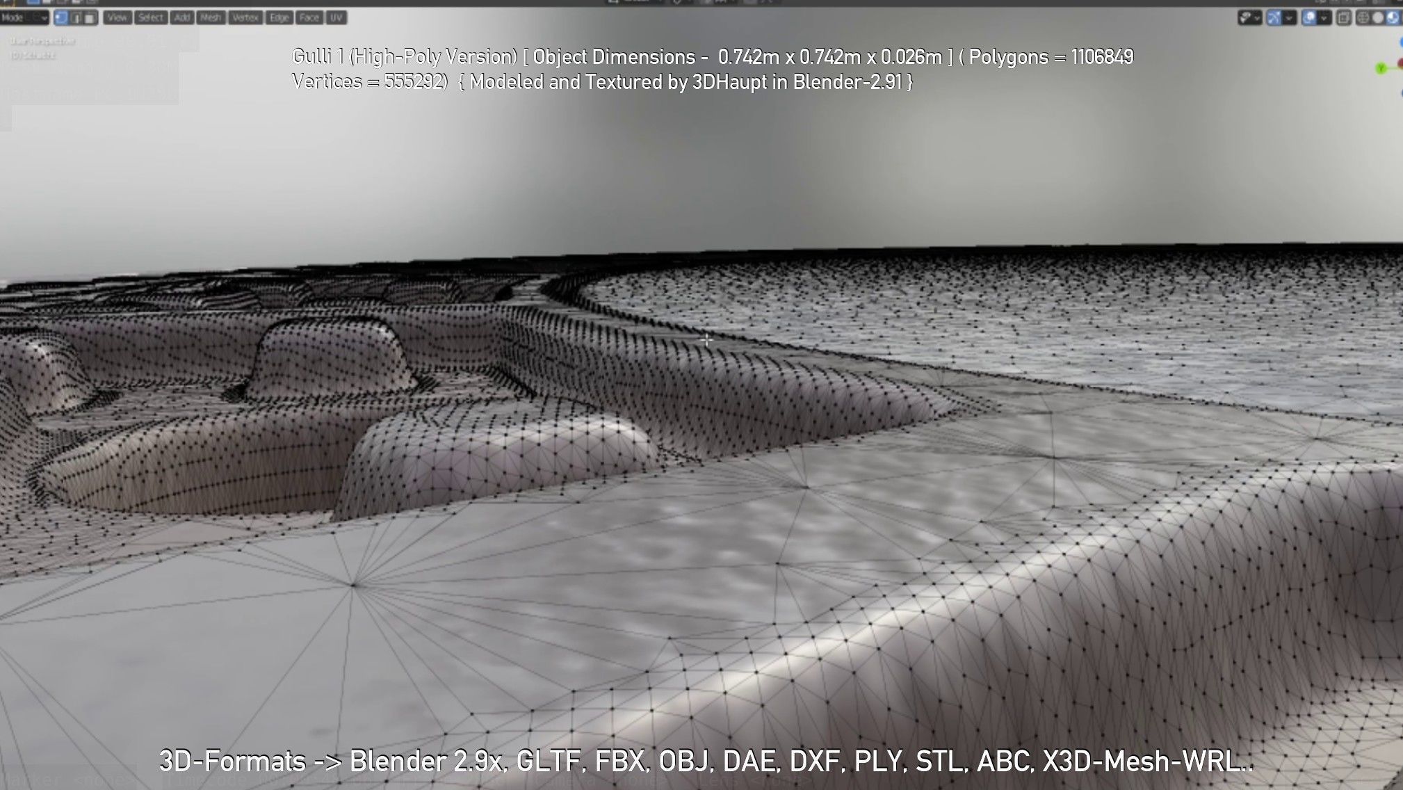 Sewer Cover 1 High-Poly Version 3D model_23