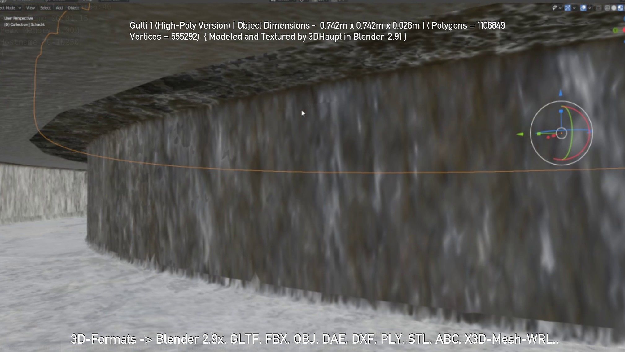 Sewer Cover 1 High-Poly Version 3D model_105