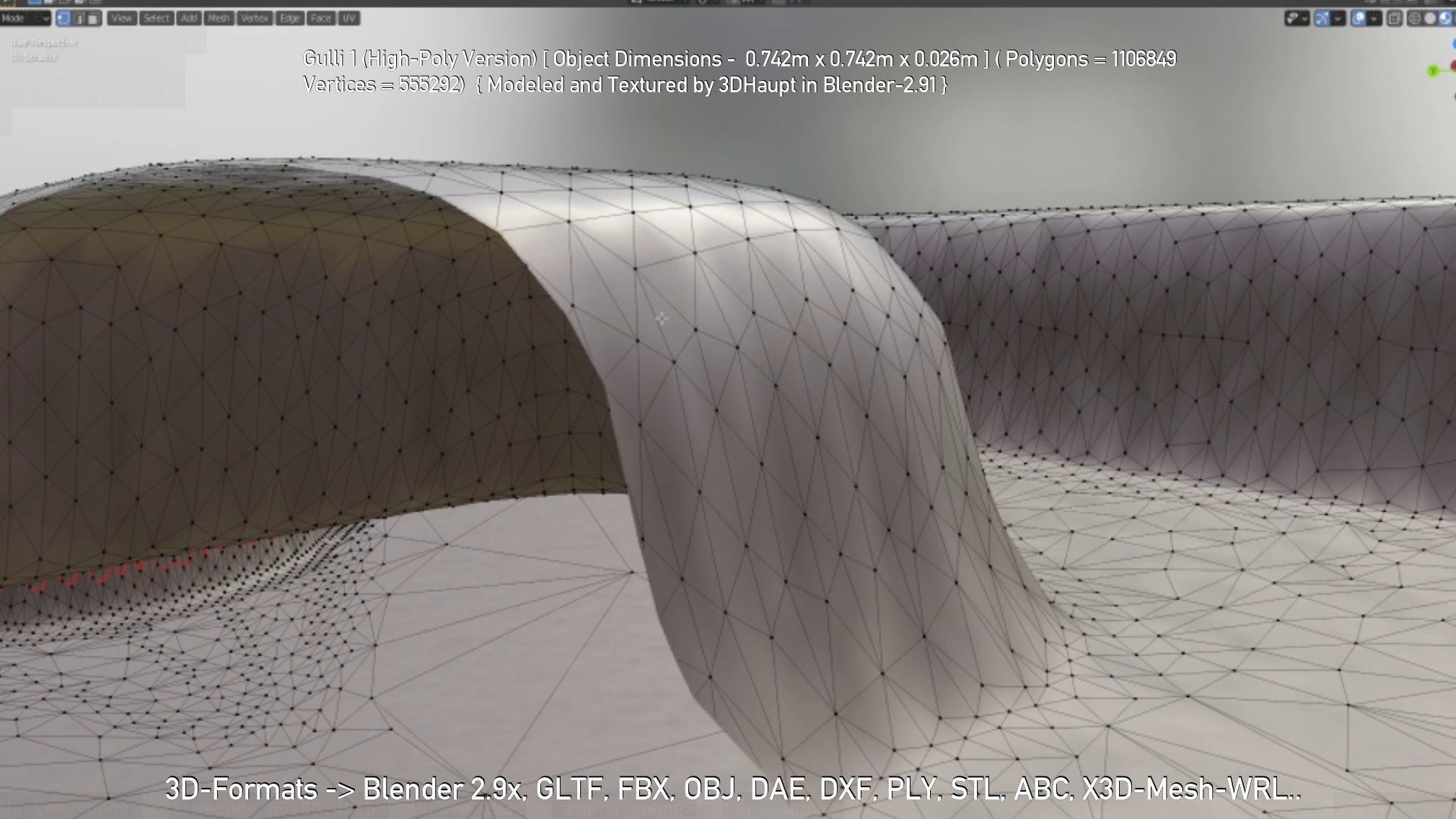 Sewer Cover 1 High-Poly Version 3D model_103