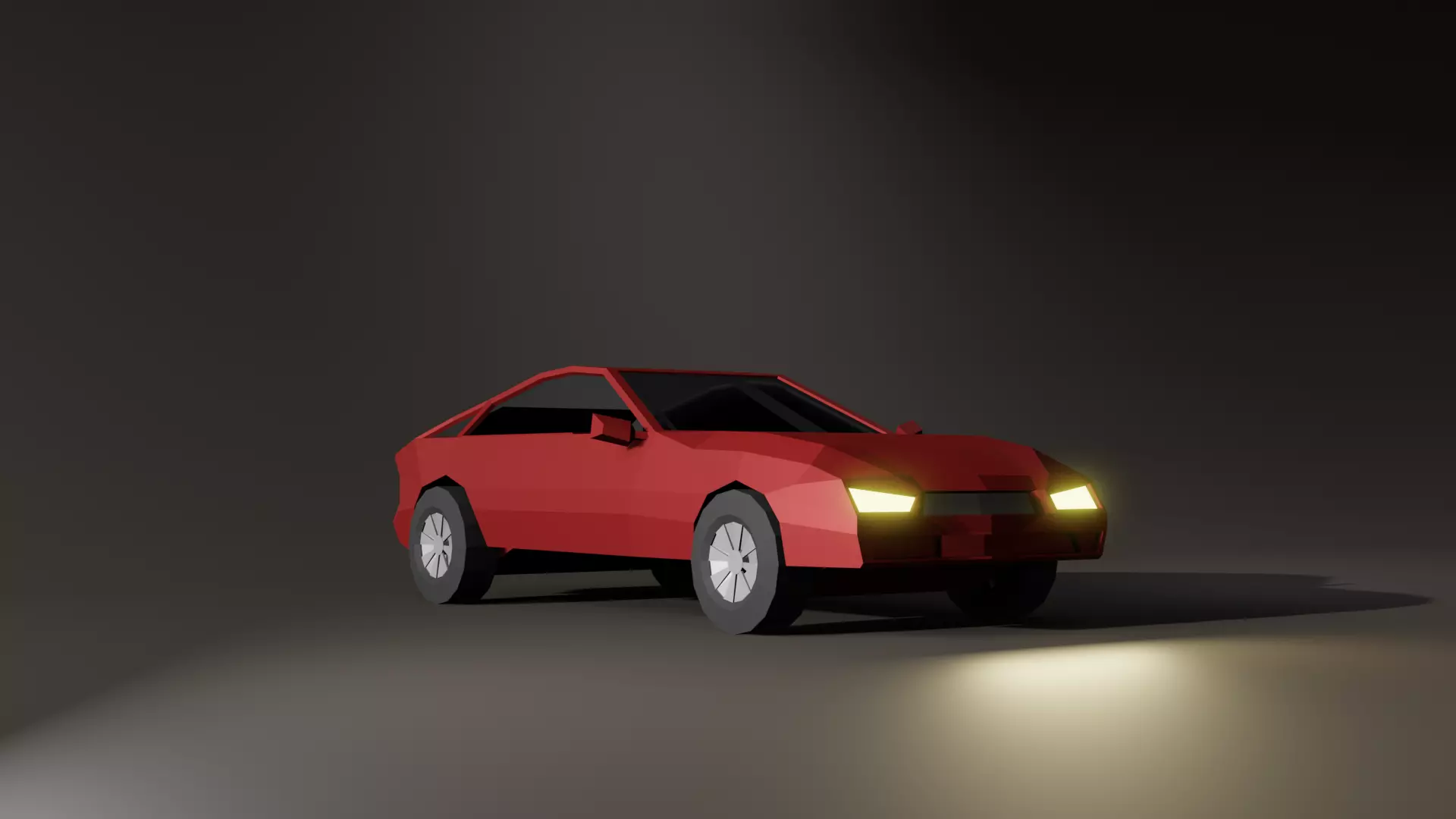 Sport Car Lowpoly Free low-poly 3D model