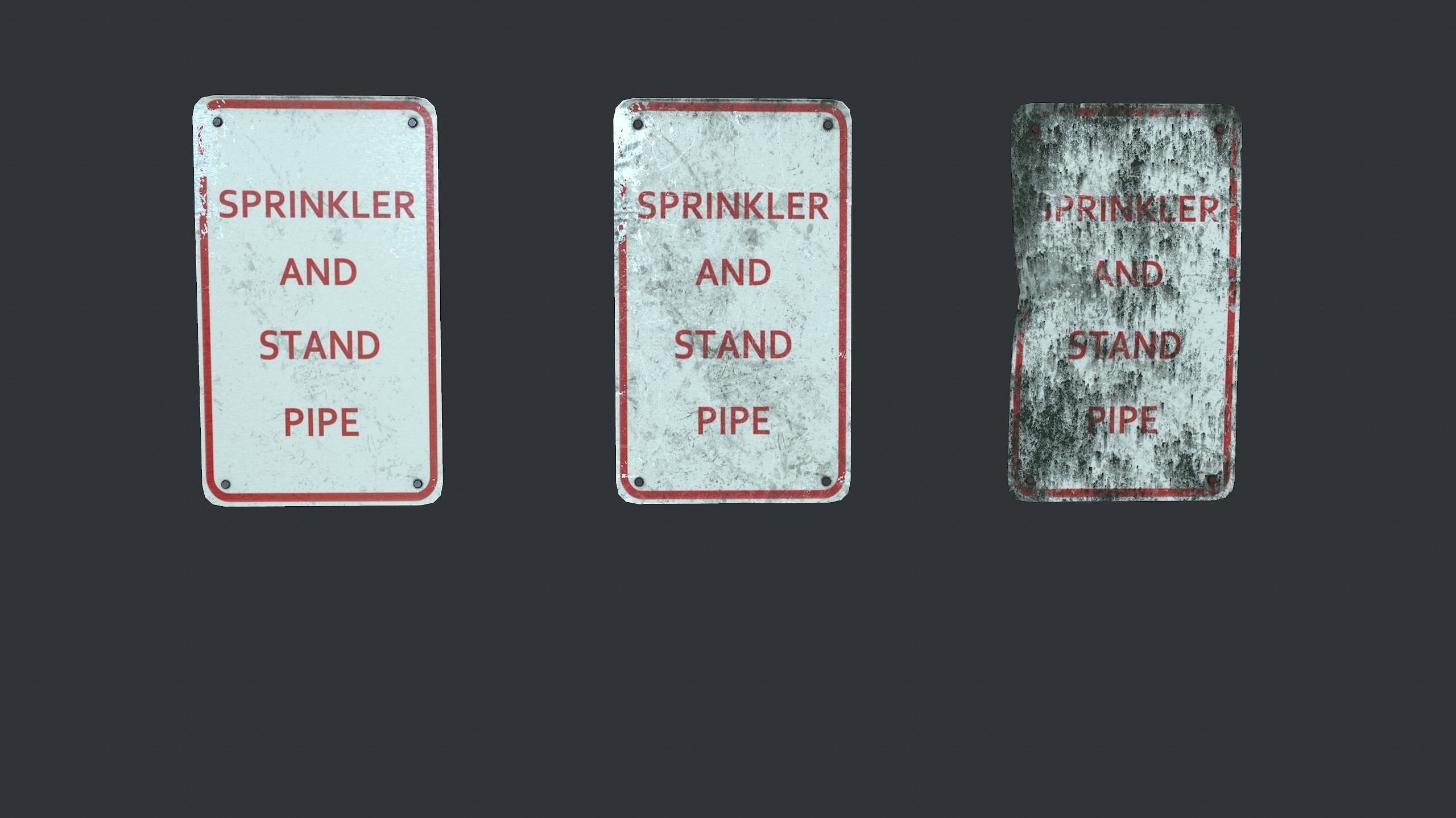 Traffic Sign Pack Low-poly 3D model_56