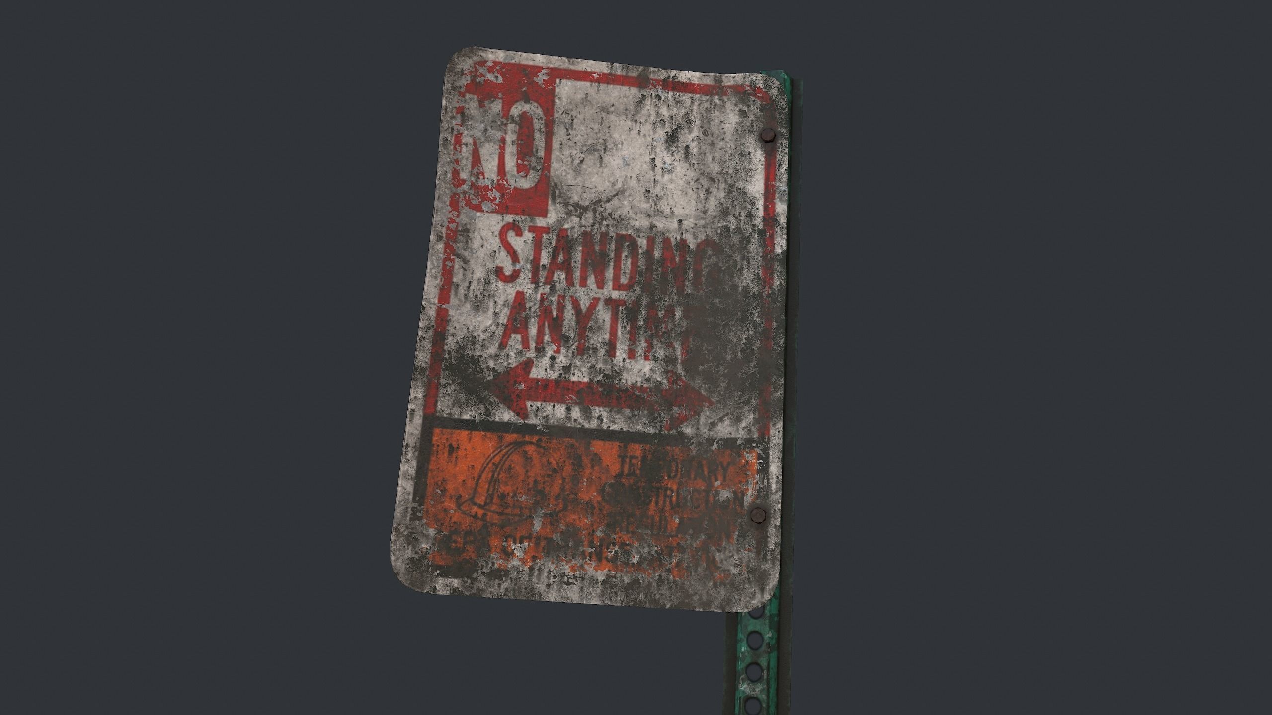 Traffic Sign Pack Low-poly 3D model_43