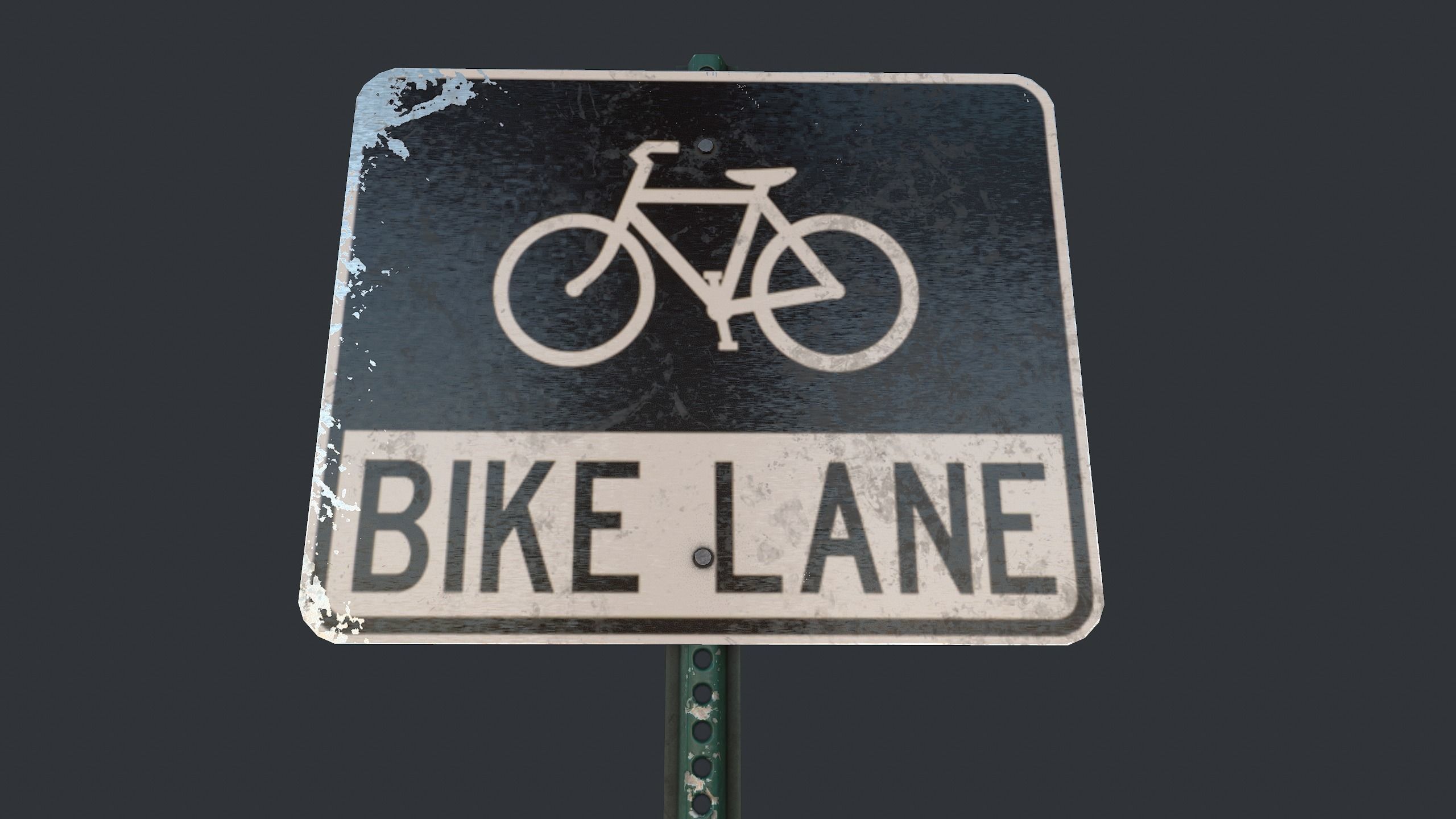 Traffic Sign Pack Low-poly 3D model_19