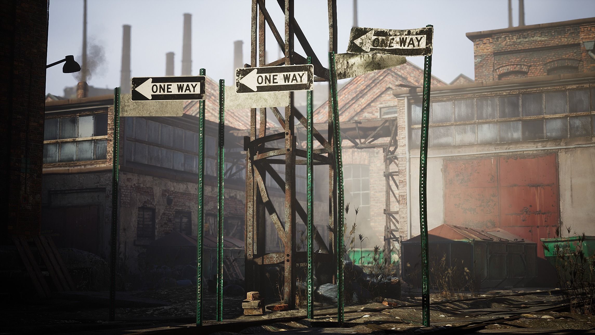 Traffic Sign Pack Low-poly 3D model_45