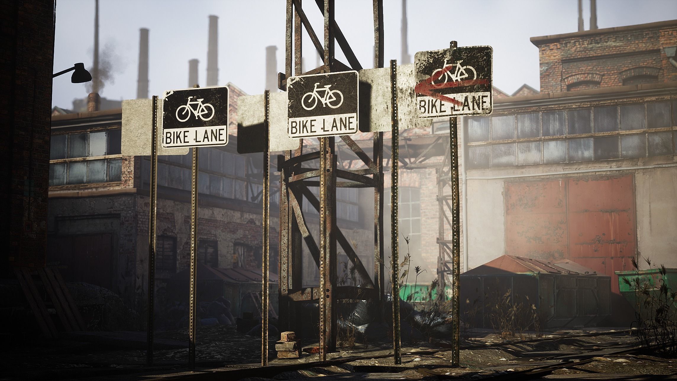 Traffic Sign Pack Low-poly 3D model_17